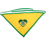 Bandana Brasil Bichinho Chic para Cães e Gatos - Tam. EGG