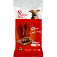 Bifinho Papaya Pets para Cães Sabor Carne - 60 g