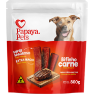 Bifinho Papaya Pets para Cães Sabor Carne - 800 g