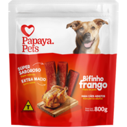 Bifinho Papaya Pets para Cães Sabor Frango - 800 g
