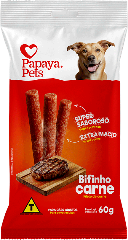 Palito Papaya Pets para Cães Sabor Carne - 60 g