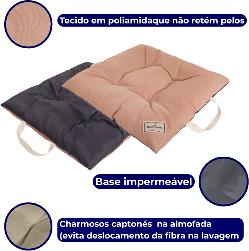Almofada Pickorruchos Supreme Cappuccino para Cães e Gatos - Tam. P