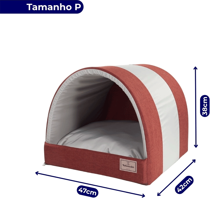 Toca Iglu Pickorruchos Choco para Cães e Gatos - Tam. P