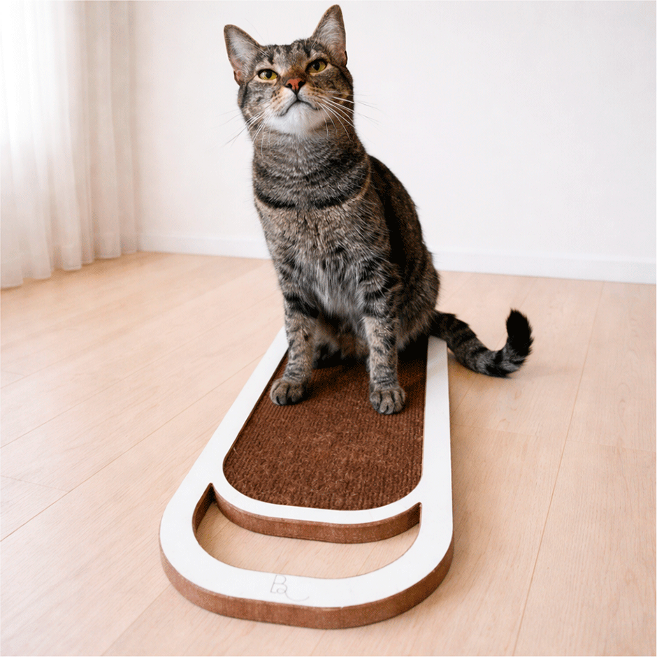 Brinquedo Arranhador Bastet Clean MDF Branco - Tam. Único