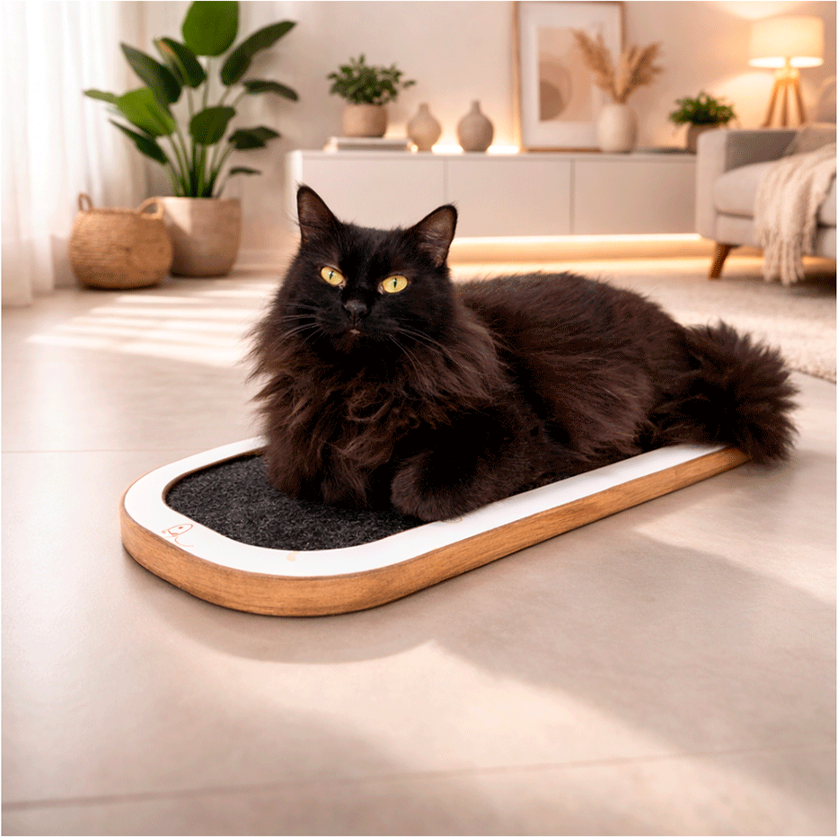 Brinquedo Arranhador Bastet Gancho MDF Branco - Tam. Único