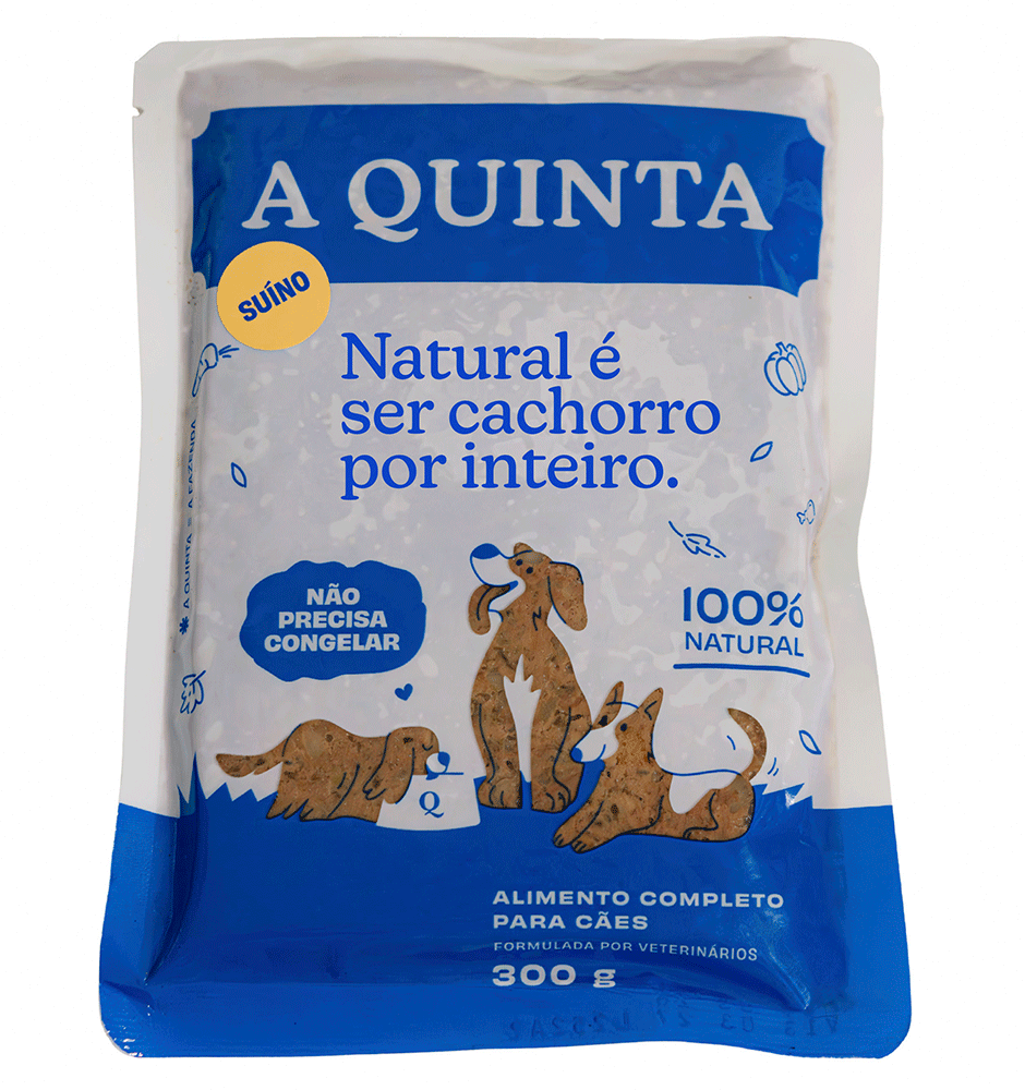 Alimento Natural A Quinta Risoto Suíno com Abóbora para Cães - 300 g