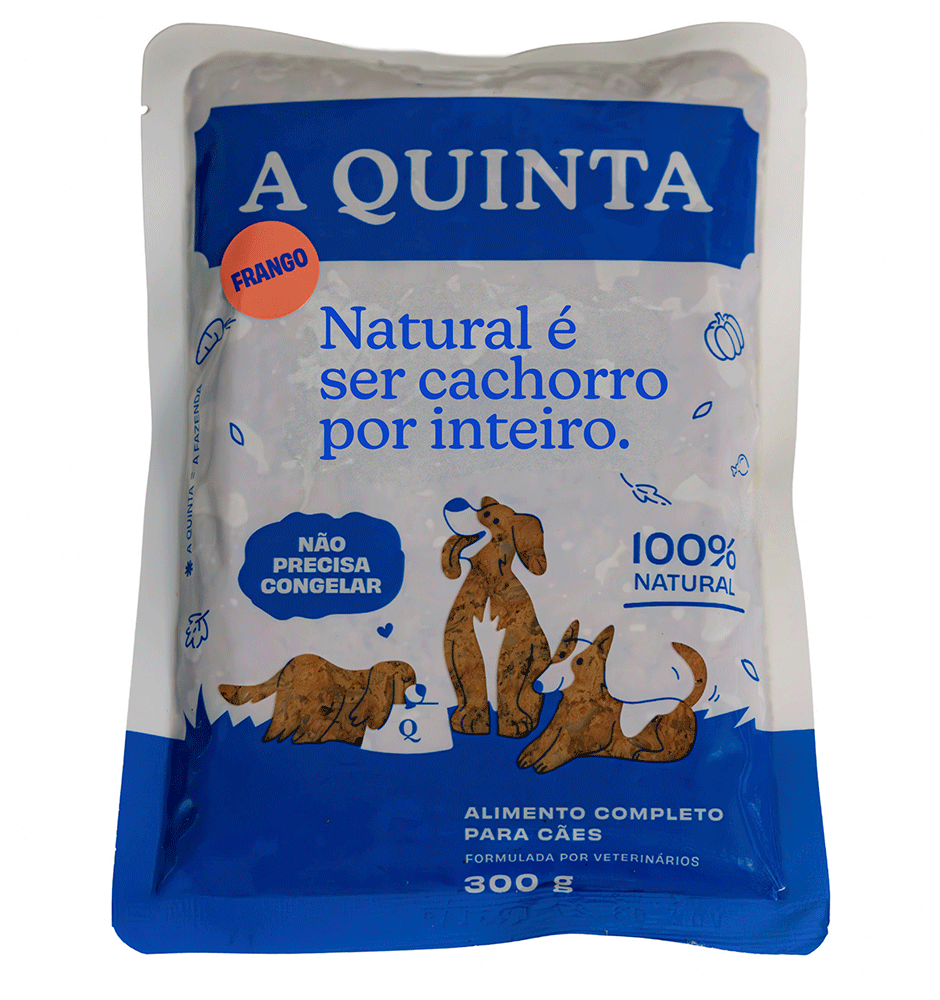 Alimento Natural A Quinta Picadinho de Frango com Cúrcuma para Cães - 300 g