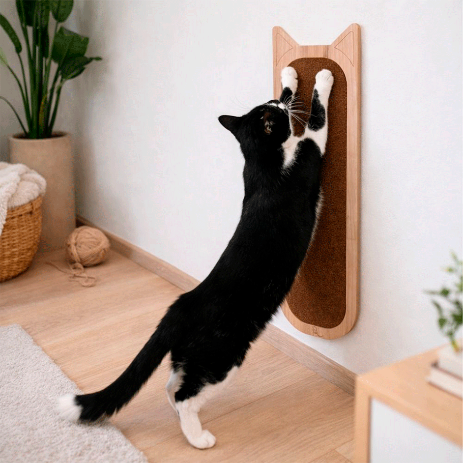 Brinquedo Arranhador Bastet MDF Madeirado - Tam. Único