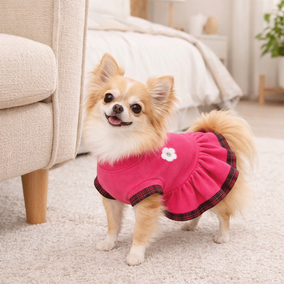 Vestido Soft Pickorruchos Lovely Rosa - Tam. 03