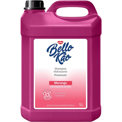 Shampoo Hidratante Bellokão Morango Premium