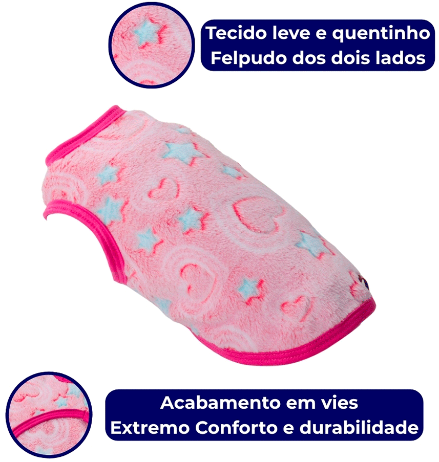 Blusa Pickorruchos My Dream Rosa - Tam. 03