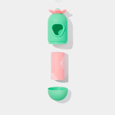 Kit Cata Caca Vetreska Flora Dispenser com Saquinhos Higiênicos Biodegradáveis - 1 Rolo