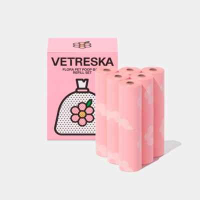 Refil Cata Caca Vetreska Flora Saquinhos Higiênicos Biodegradáveis