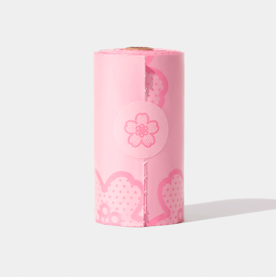 Refil Cata Caca Vetreska Flor de Cerejeira Saquinhos Higiênicos Biodegradáveis - 12 Rolos