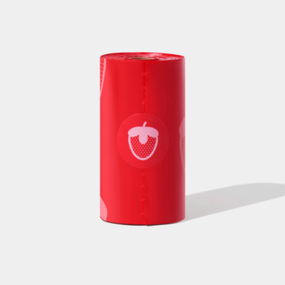Refil Cata Caca Vetreska Aroma de Morango Saquinhos Higiênicos Biodegradáveis