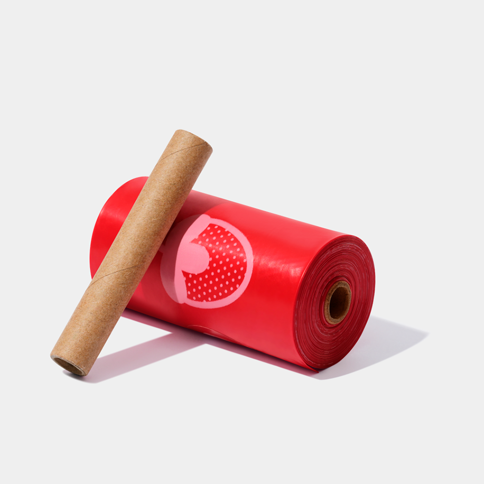 Refil Cata Caca Vetreska Aroma de Morango Saquinhos Higiênicos Biodegradáveis - 12 Rolos