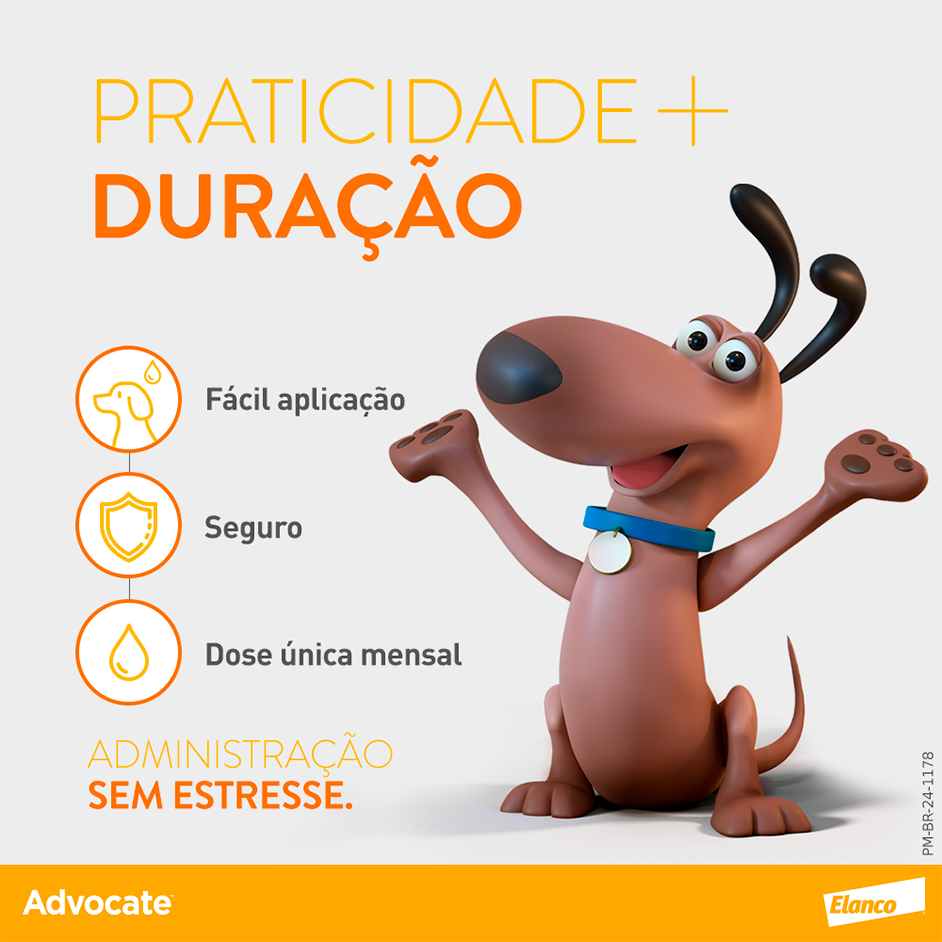 Antipulgas e Vermicida Advocate 250 mg para Cães de 10 a 25Kg - 1 Pipeta