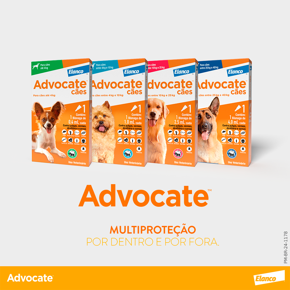 Antipulgas e Vermicida Advocate 400 mg para Cães de 25 a 40Kg - 1 Pipeta