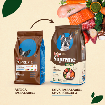 Ração Seca Quatree Supreme Frango e Batata Doce Cães Adultos Raças Pequenas