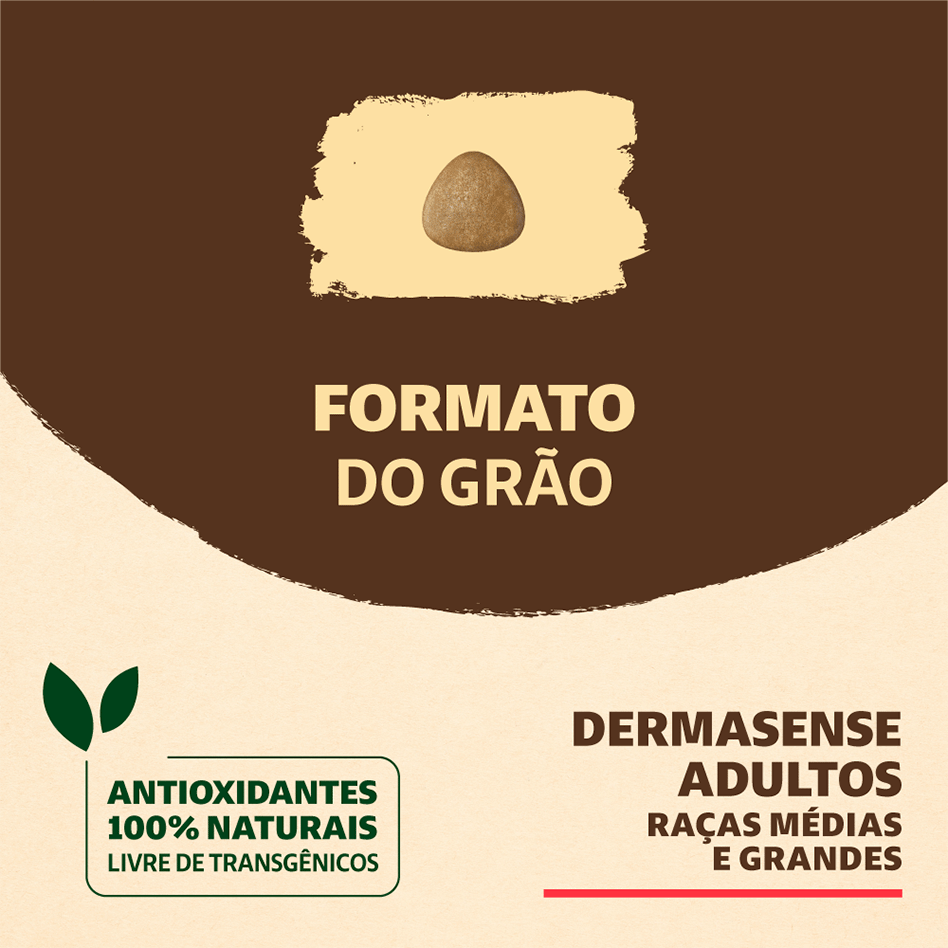 Ração Seca Quatree Supreme Dermasense Cordeiro e Salmão para Cães Adultos Raças Médias e Grandes - 15Kg