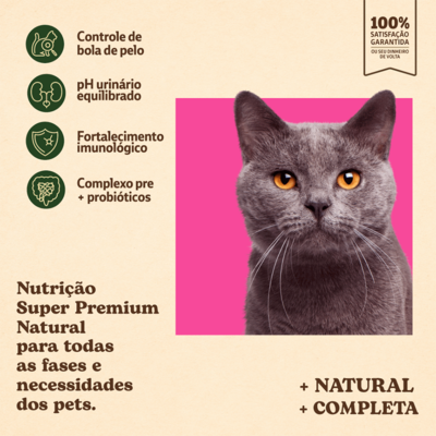 Ração Seca Quatree Supreme Salmão e Batata Doce Gatos Adultos