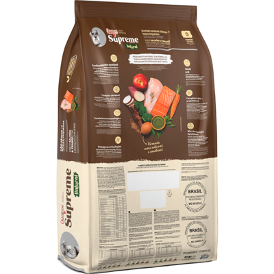 Ração Seca Quatree Supreme Salmão e Frango Cães Sênior +7 Raças Pequenas