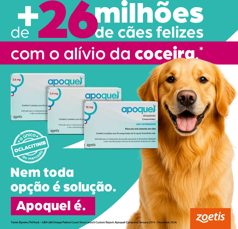 Apoquel Dermatológico Zoetis para Cães - 5,4 mg