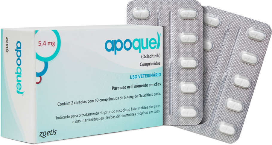Apoquel Dermatológico Zoetis para Cães - 5,4 mg