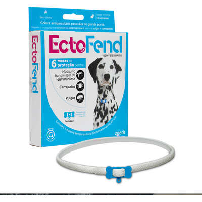 Coleira Antiparasitária Zoetis Ectofend Azul para Cães