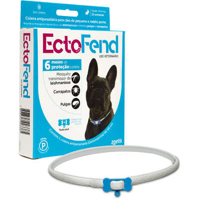 Coleira Antiparasitária Zoetis Ectofend Azul para Cães