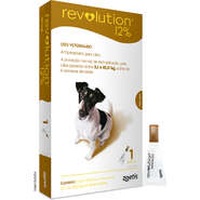 Antipulgas e Carrapatos Zoetis Revolution 12% para Cães de 5 a 10Kg - 1 Ampola de 0,5 mL