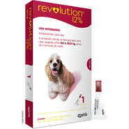 Antipulgas e Carrapatos Zoetis Revolution 12% para Cães de 10 a 20Kg - 1 Ampola de 1,0 mL