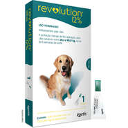 Antipulgas e Carrapatos Zoetis Revolution 12% para Cães de 20 a 40Kg - 1 Ampola de 2,0 mL