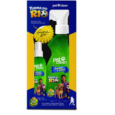 Kit Copa Turma do R10 Pet Clean para Cães