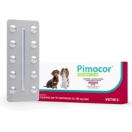 Inodilatador Vetnil Pimocor Pimobendan 1,25 mg para Cães - 30 Comprimidos