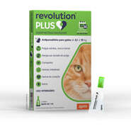 Antiparasitário Zoetis Revolution Plus 1 mL para Gatos de 5,1Kg a 10Kg - 1 Pipeta