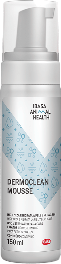 Mousse Dermoclean Ibasa para Cães e Gatos - 150 mL