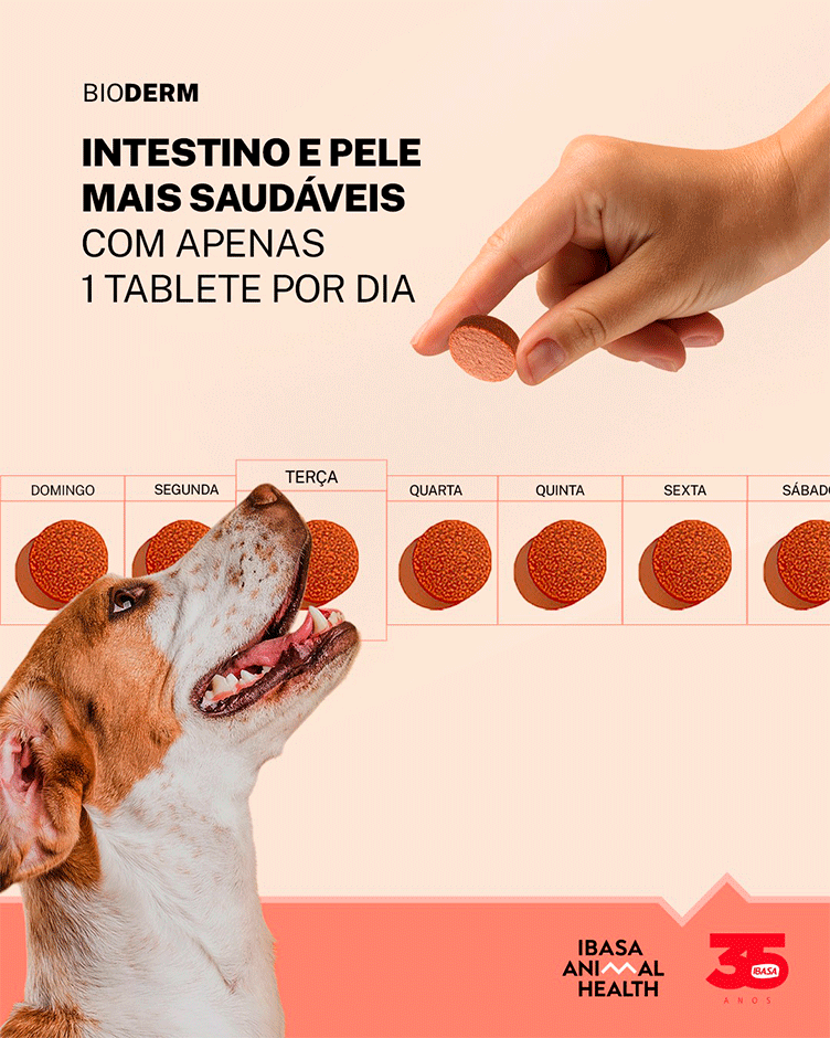 Suplemento Vitamínico Bioderm Ibasa para Cães e Gatos - 84 g