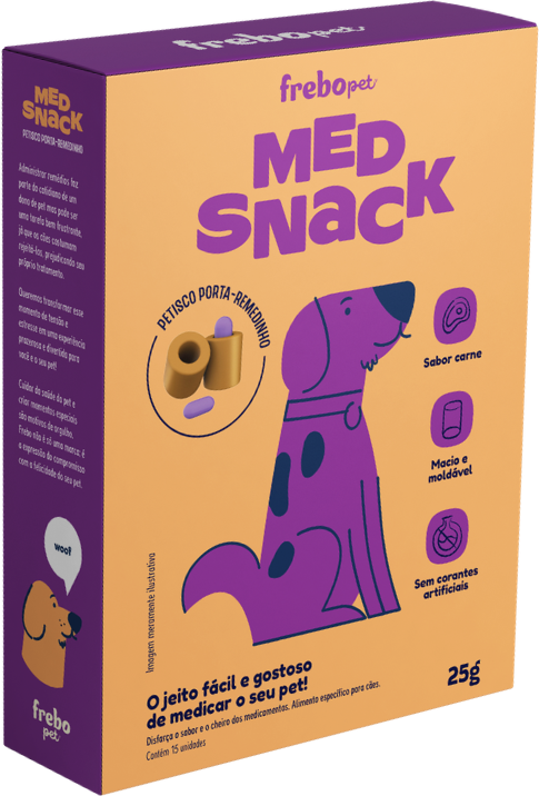 Petisco MedSnack Freebo Esconde Comprimido para Cães - 25 g