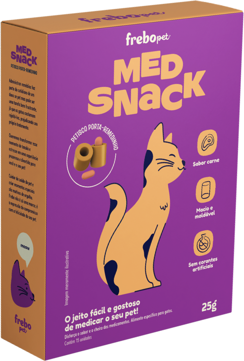 Petisco MedSnack Frebo Pet Esconde Comprimido para Gatos - 25 g