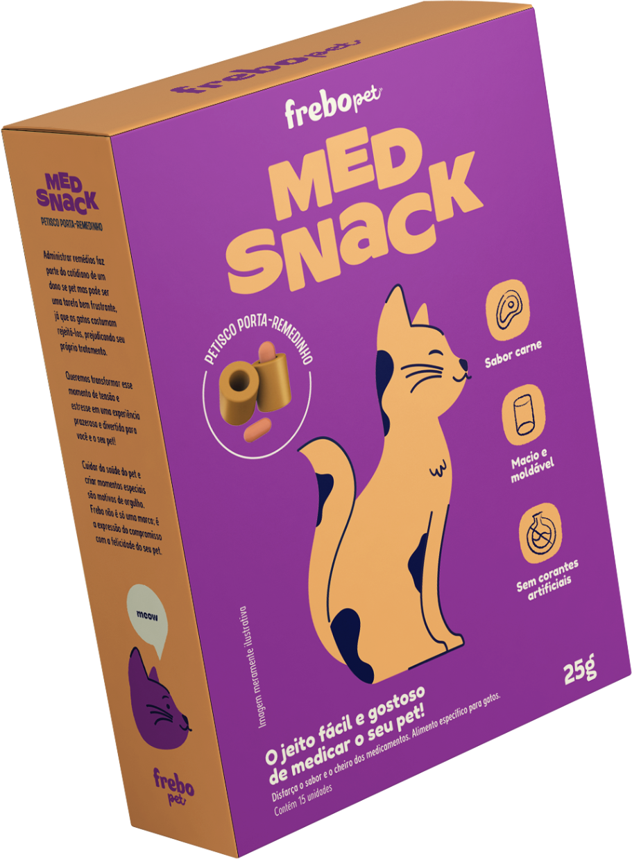 Petisco MedSnack Frebo Pet Esconde Comprimido para Gatos - 25 g