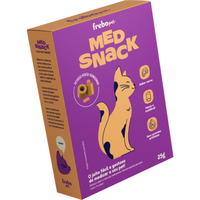 Petisco MedSnack Frebo Pet Esconde Comprimido para Gatos