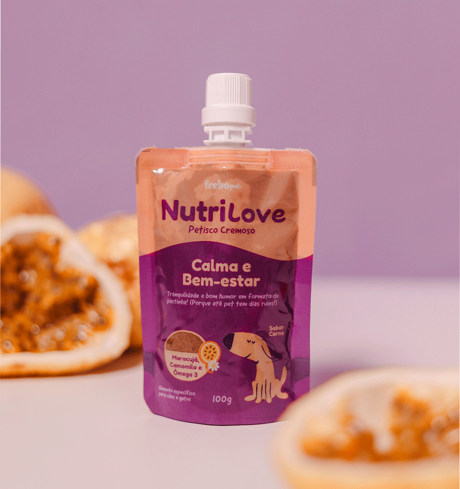 Petisco Cremoso Nutrilove Calma e Bem Estar para Cães e Gatos - 100 g