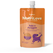 Petisco Cremoso Nutrilove Pele e Pelagem para Cães e Gatos - 100 g