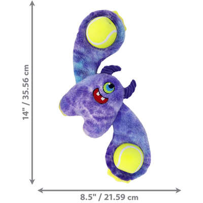 Brinquedo Pelúcia Kong Woozles para Cães Monstrinho