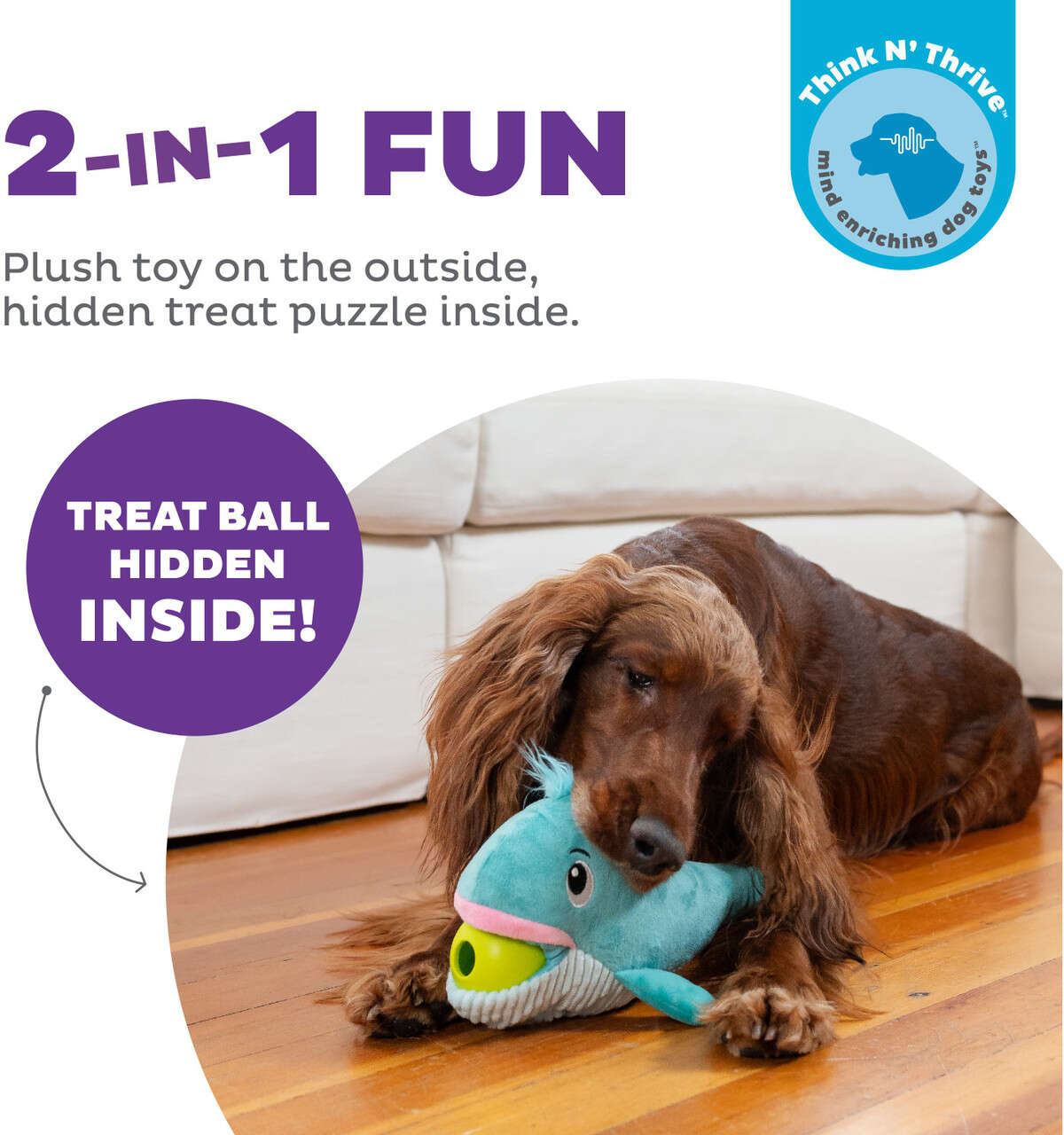 Brinquedo Pelúcia Oh Big Mouthz para Cães Baleia - Tam. Único