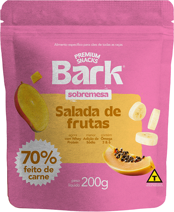 Bifinho Bark Snacks Sabor Salada de Frutas para Cães - 200 g