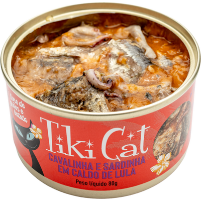 Ração Úmida Tiki Cat Grill sabor Cavalinha e Sardinha para Gatos