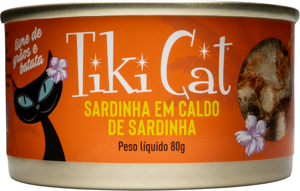 Ração Úmida Tiki Cat Grill sabor Sardinha para Gatos - 80 g