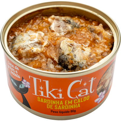 Ração Úmida Tiki Cat Grill sabor Sardinha para Gatos